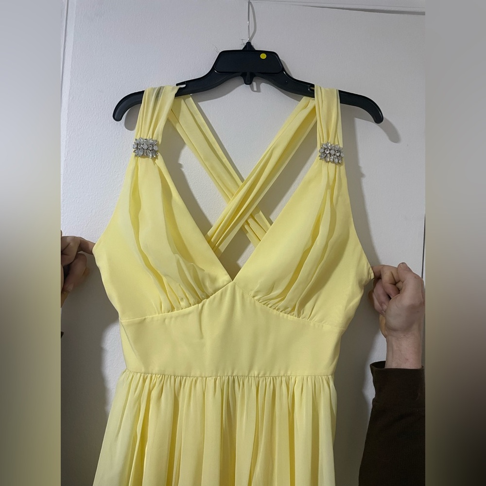 SB Kenzia Gown Color Lemon Drop Size 10